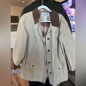 LL Bean Barn Coat Tan